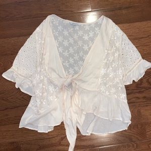 Tie front blouse